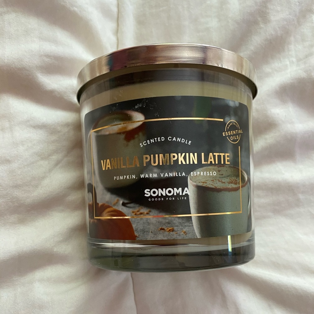 Sonoma Vanilla Pumpkin Latte candle